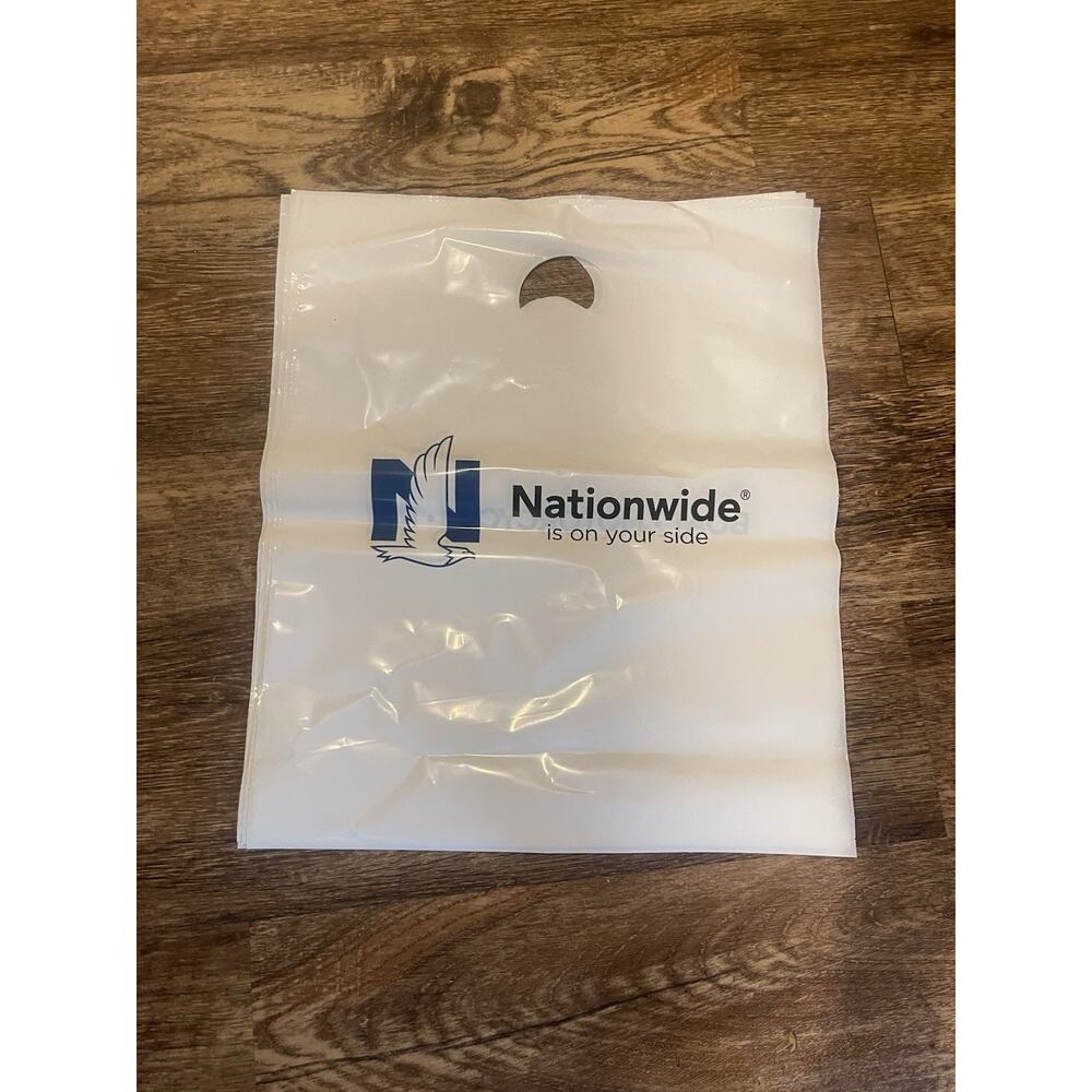 Nationwide Frosted Gift Bag Die Cut Handle Reusable Retail Bag